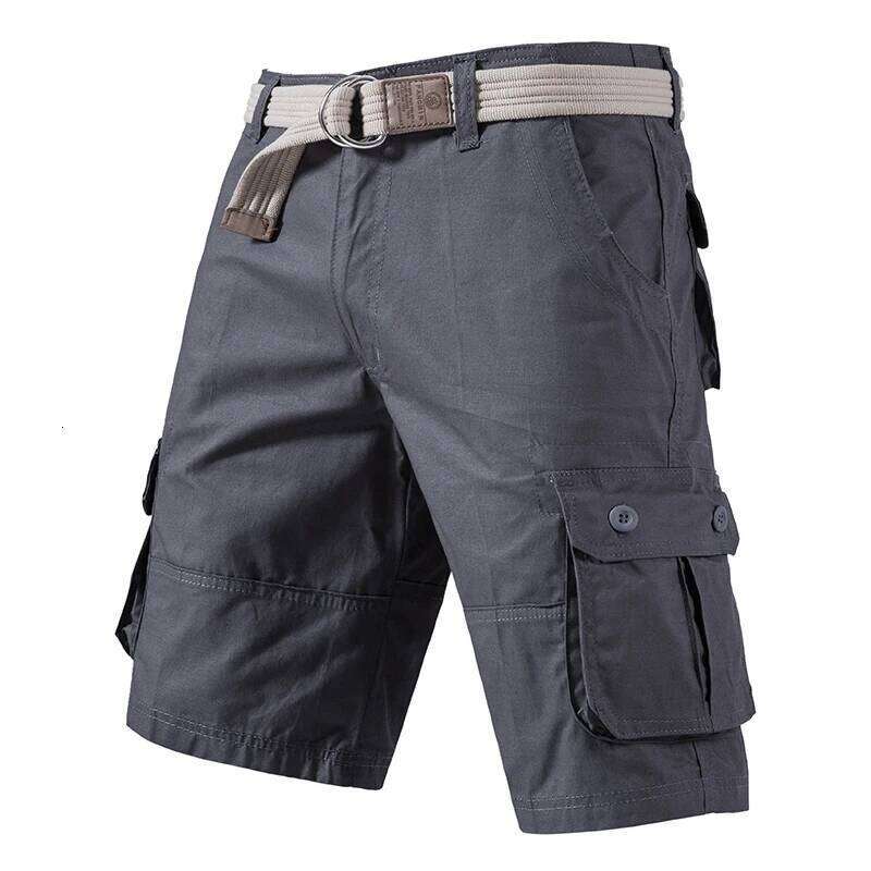 Cargo Knee Men Sports Casual Bermuda Plus Size Cotton Half Golf Straight Running Gym Shorts Pants