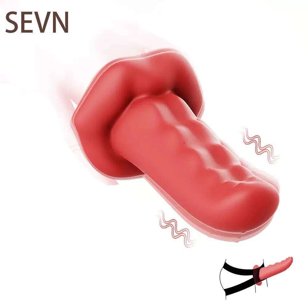 Tongue Dildo Vibrator For Women Powerful G-Spot Stimulator Wearable Strap On Harness Realistic Anal Dildos Sex Toys 18+ Z260311