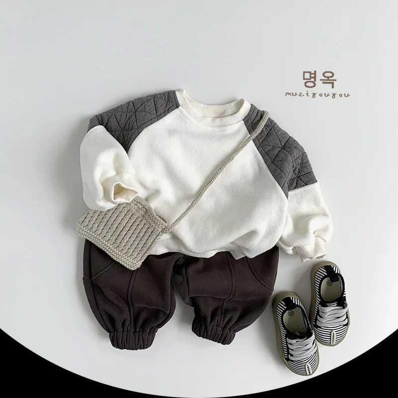 Children Fleece Sweat Pants Winter Boys Warm Trousers Cotton Girls Plus Velvet Thick Casual Solid Kids Clothes 260311