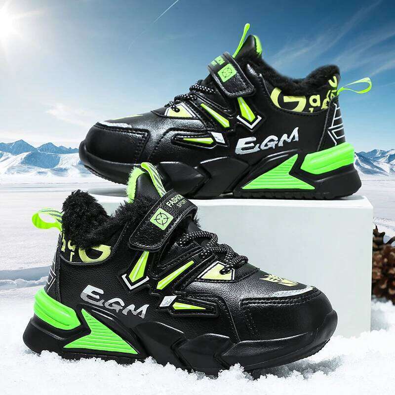 Children Sports Warm Comfort Daily Trendy Shoes Kids 2025 New Winter Cotton Sneakers for Boys H260312