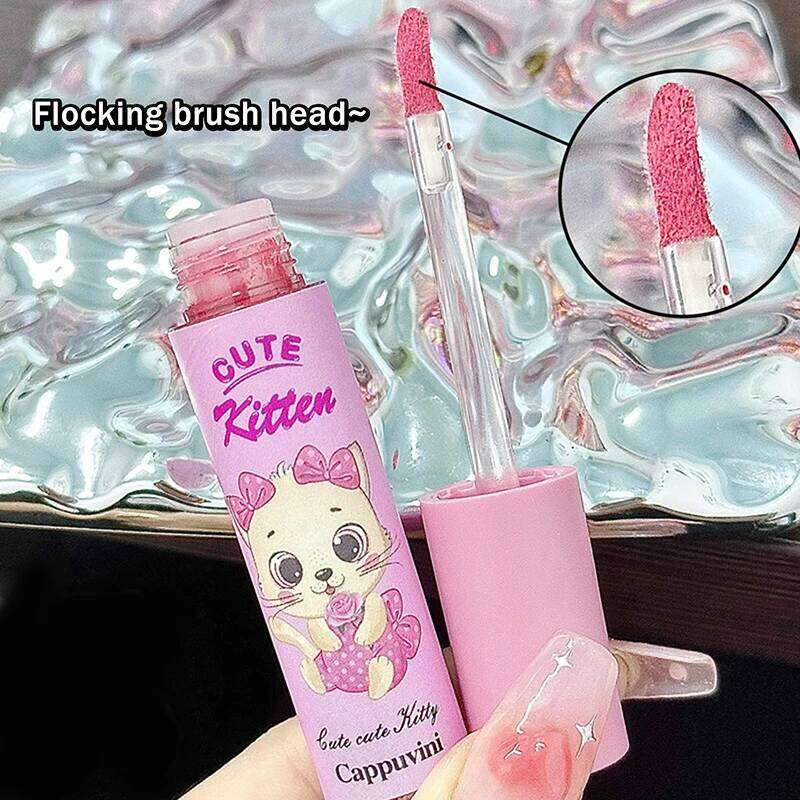 Smooth Easy To Wear Velvet Peach Pink Mud Nude Lasting Liquid Lipstick Waterproof Mousse Cappuvini Lip Gloss Makeup Cosmetic W260311