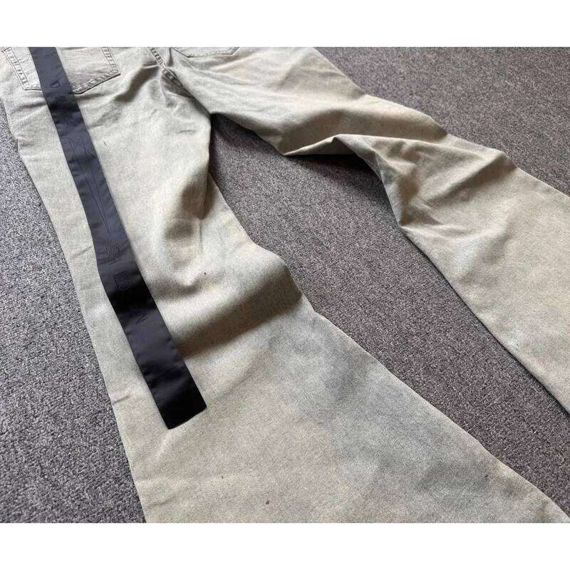Brand New Rick Washed Blue Zipper Pocket Fit slim fit PANT Cotton Denim Pants Comfort Casual Jeans Size S M L XL #B4 26Y0312