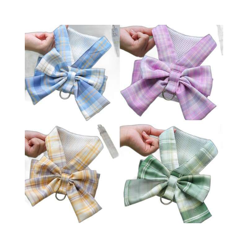 Pet Dog Cat Fashion Cotton Vest Harness Leash Set Cute Panda Print Adjustable Soft Vest Small Pet Puppy Outdoor Walking Strap, Everyday Casual Wear fo