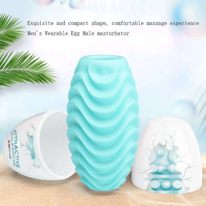 Silicone Pocket Pussy Male Masturbator Cup Toy for Men Blowjob Sex Egg Masturbation Usable Solo Play Toys For Adults 18 Z260312