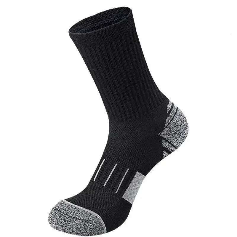 5 Pairs Unisex Sweat Absorbing Breathable Running Arch Support Cushioning Suitable Outdoor Wear All Season Sports Socks Z260312