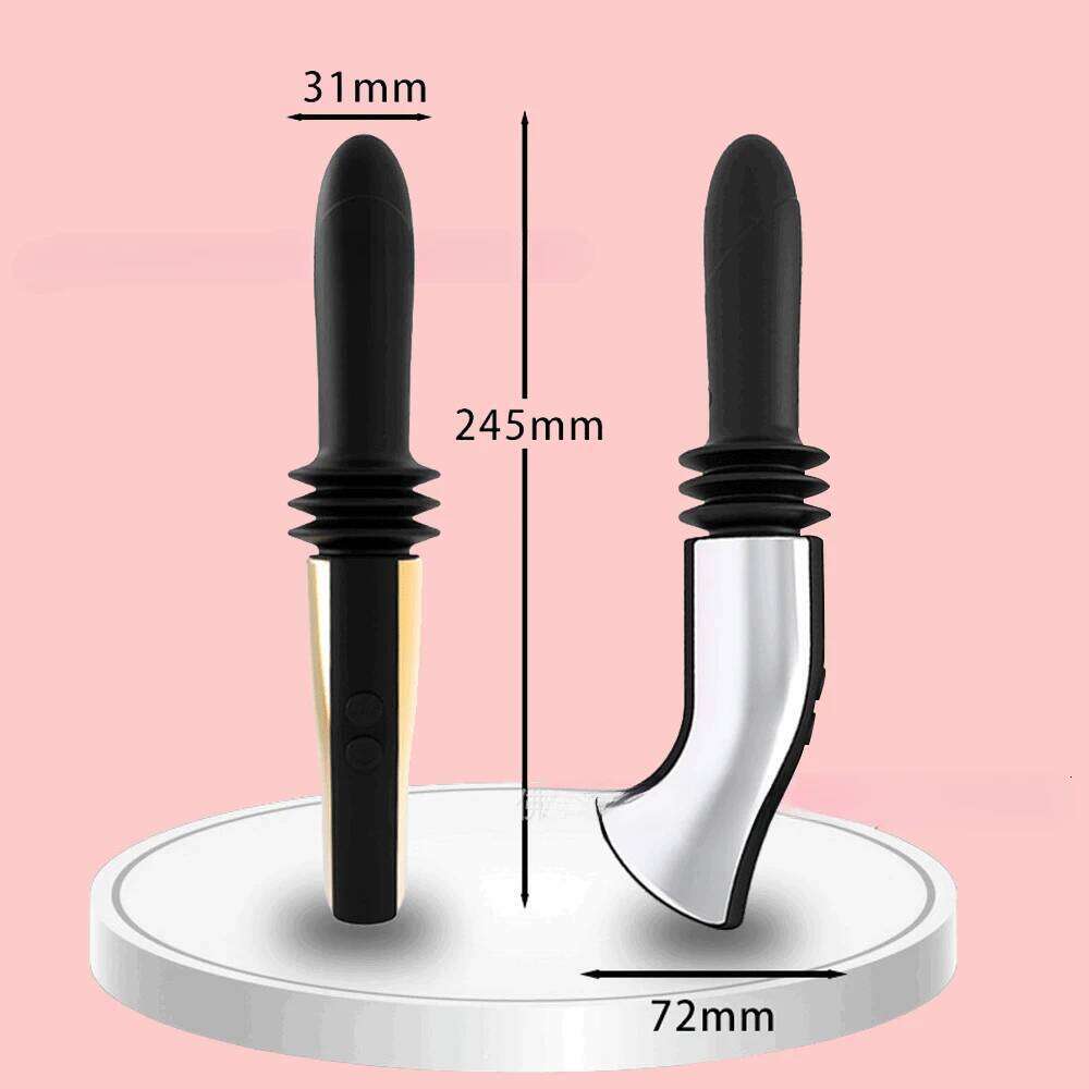 Telescopic Gun Electromechanical Simulation Phallus Female G-spot Stick Masturbation Prop Automatic Pumping & Inserting Sex Toys Z260312