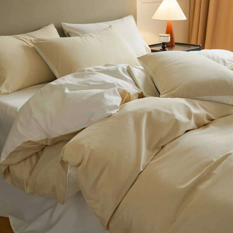 A-Class 100s Long-Staple Cotton Sateen Brushed Solid Bedding Duvet Cover Set Luxurious Milled Softness, Smooth H260312