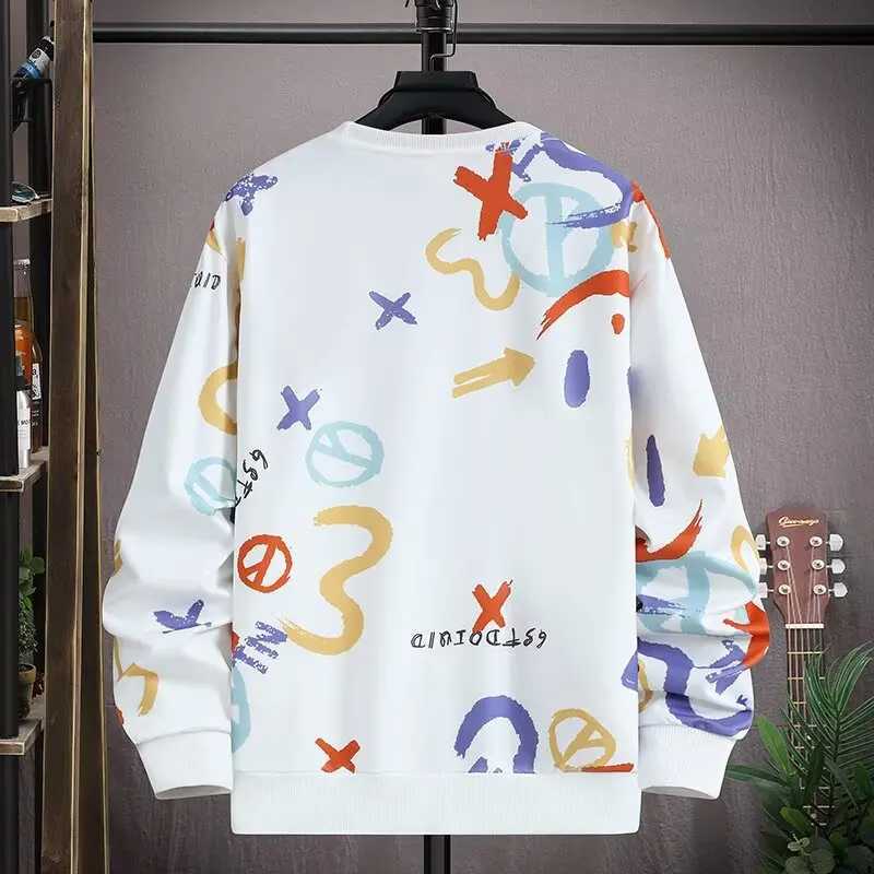 New Spring Collection Mens Sweatshirt Japanese Cartoon Graphic Hoodie Plus Size Top Loose Fit Fashion Mens Clothing M260312