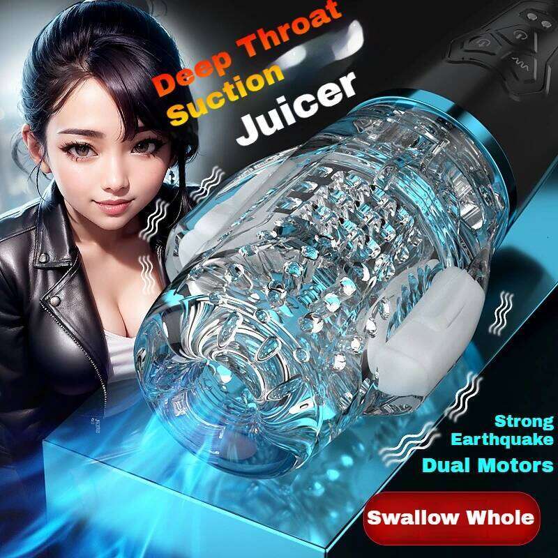 Automatic 360 Rotation Sucker Vibrating Vagina Male Blowjob Oral Vibrator Adult Sex Toys for Men Machine Piston Masturbator Cup Z260312