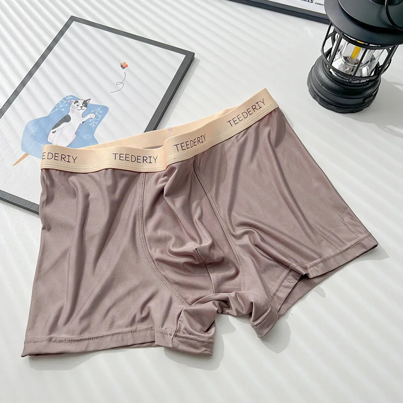 3pcslot Mans Boxers Comfortable Men Undershorts Modal Ice Silk Homme Underwear Mens Panties Shorts XXL 3XL 4XL 260228