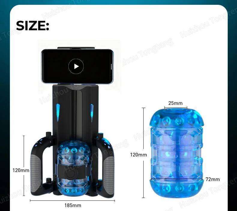 THRUSTING-King 12cm 6-Segment Fixed-point Telescopic Male Masturbator One-Key Burst Masturbation Cup Trainer Sex Toys for Men Z260312