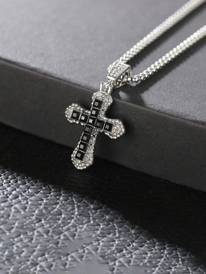 Luxury Brand Designer Jewelry New Style Cross Pendant Necklace With Diamonds, Autumn And Winter Long Sweater Chain, Street Hip-Hop Necklace Wholesale - view 8