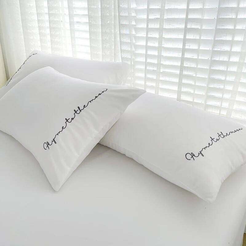 Korean Style Bedding Set Four Piece White Seersucker fabric lace quilt cover Bed Sheet Pillowcases H260312