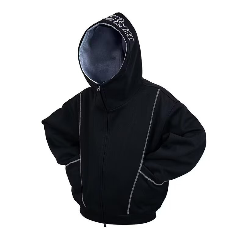 Trendy And Versatile Trade Fashion Ins Artistic Cardigan Designer Hoodie Sweatshirt Casual And Stylish With Unique Design And Visible Stitching