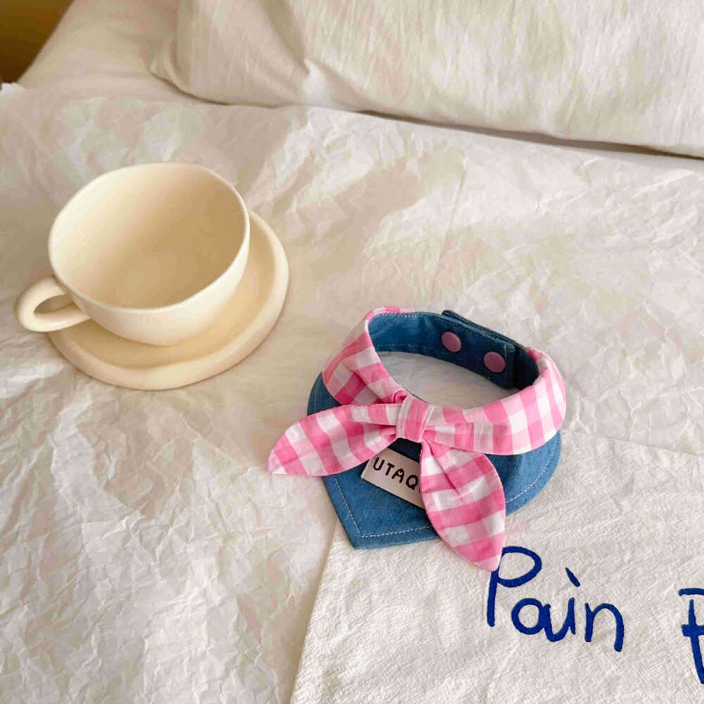 INS Korean Style Cats Dogs, Bibs For Bichon And Teddy, Pet Neck Scarves