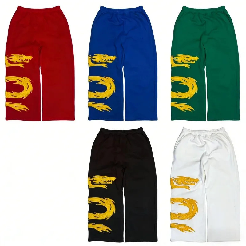Y2K 2 piece set Anime Character Zipped Hoodie High Street Cosplay Print 5 Colors Daily Wear Trendy wide leg pants streetwear Set 260311