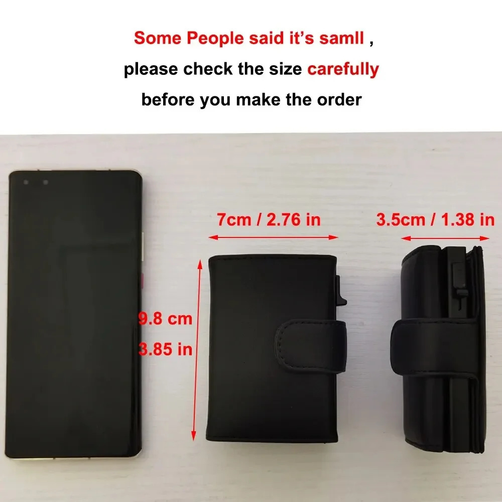 Rfid Microfiber Leather Men Wallets Fashion Card Holder Trifold Wallet Money Bags Smart Slim Thin Coin Pocket Wallet Purse 260304