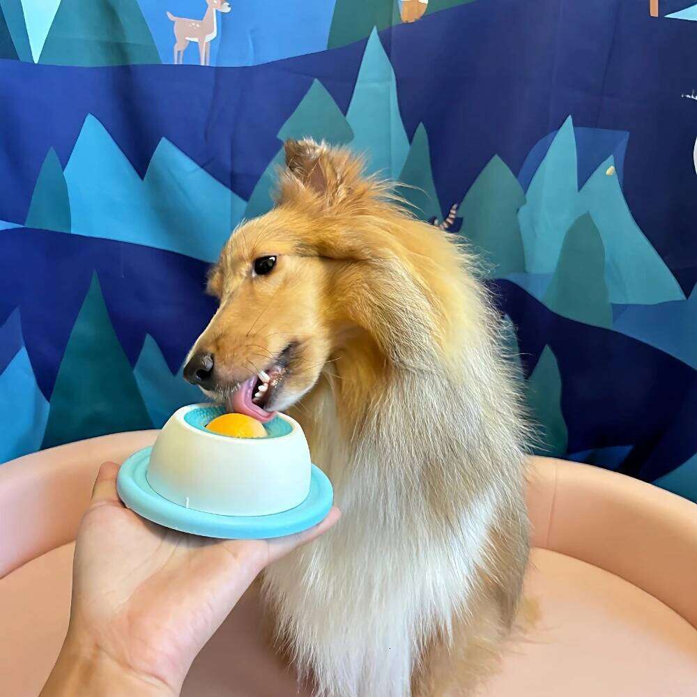 Stimulation Toys Pet Lick Mat Slow Feeder Yogurt Licking Plate Interactive Cats Dog Snack Bowl Tiring Bowls Dental Care Tool 26Y0312