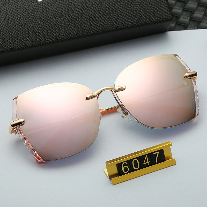 Polarized Driving Anti-Glare for Women Fashionable Internet Celebrity Style Frameless Trendy Korean Version Sunglasses