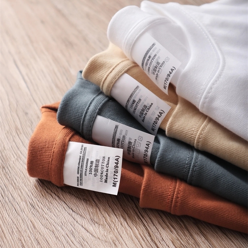 99oz 280gsm High Qualtity Oversized Heavy T-shirt for Men Short Sleeve Tee Cotton Solid Color Trend Leisure Green White Black 260227