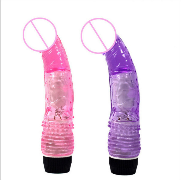 Free Shipping Direct Ss From The Manufacturer: Popular Adult Sex Toys For Foreign Trade, TPE Crystal Single-Vibration Dildo, M Vibrating Rod With Rota