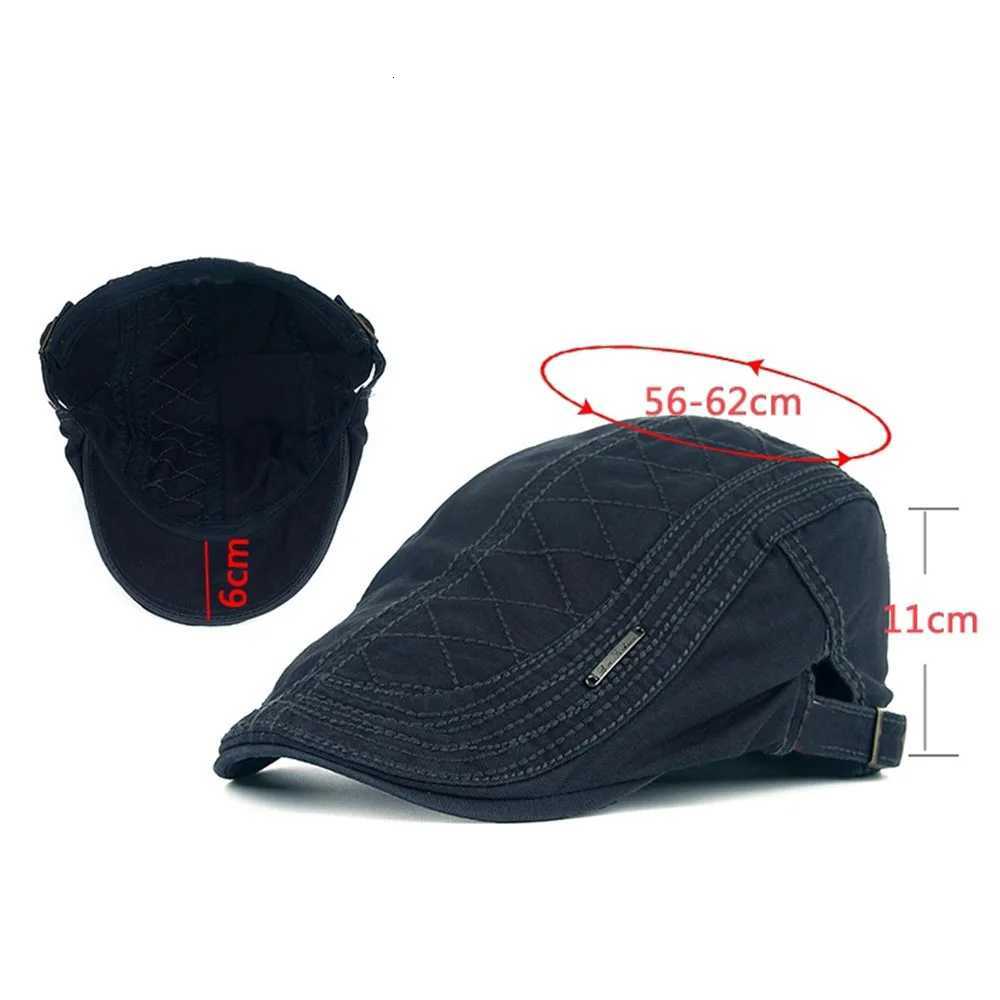 Cotton Newsboy CAPs Men Solid Color Soft Casual Street Fashion Retro Beret Hat Golf Driving Cabbie Hat Flat Ivy CAP Seasons H260312 - view 5