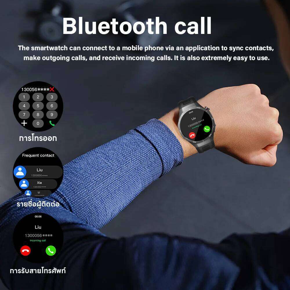 LAXASFIT Business Smartwatch Bluetooth Calling DIY Faces Message Notifications Sedentary Reminders 2026 New Smart Watch