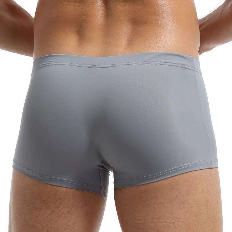 Men's Ice Silk Boxers Breathable Panties Male Large Ultra Thin Boxer Shorts Sexy Underwear Z260312