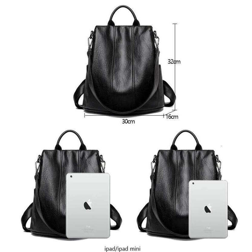 TAURUSCIAGA Women's Waterproof Anti Theft Leather Backpack Girls Shoulder Bags Multifunctional Large Capacity Travel Mochilas Niche portable back