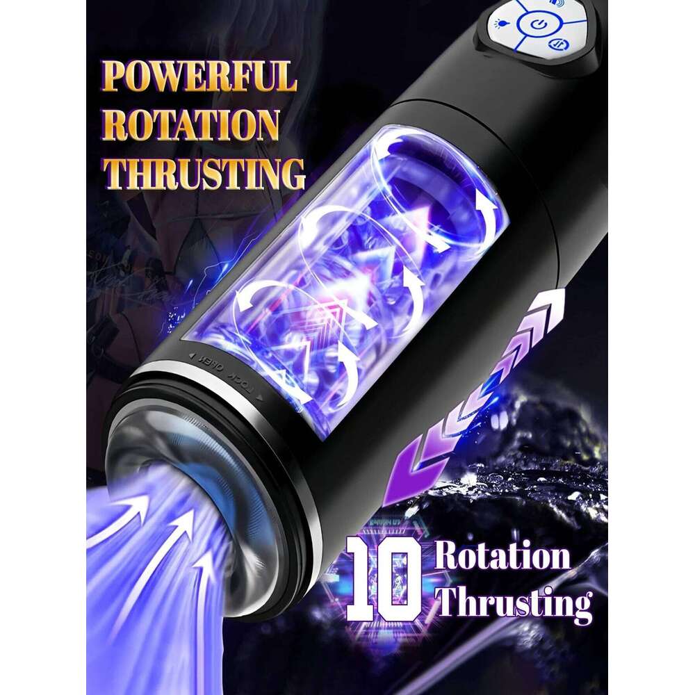 Automatic Male Masturbator, Doll Toy For Men with 10 Rotating& Thrusting, Penis Pump Adult Toys, Onahole Mens, Sex toys Z260312