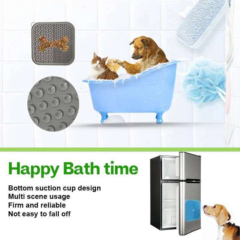 Licking Mat Dogs and Cats, Premium Lick Pad with Suction Cups for Anxiety , Slow Feeder Dog Bowls 26Y0312