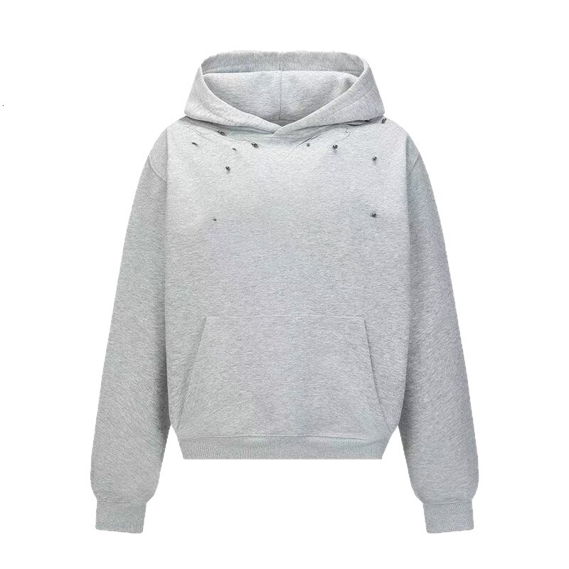 New Autumn Designer Hoodie Trendy Dragon Bone Beaded Embroidered Hooded Sweatshirt For Men Stylish Outerwear For Spring And Autumn