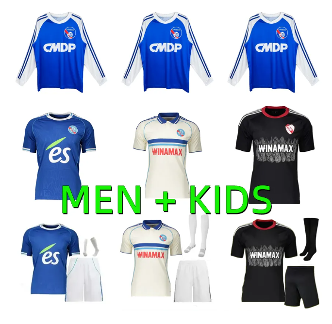 25 26 RC Strasbourg soccer jerseys maillot de foot 2025 2026 EL MOURABET EMEGHA BAKWA MWANGA MOREIRA JR G.DOUE AMO GODO 1978 retro football shirts men kids kit