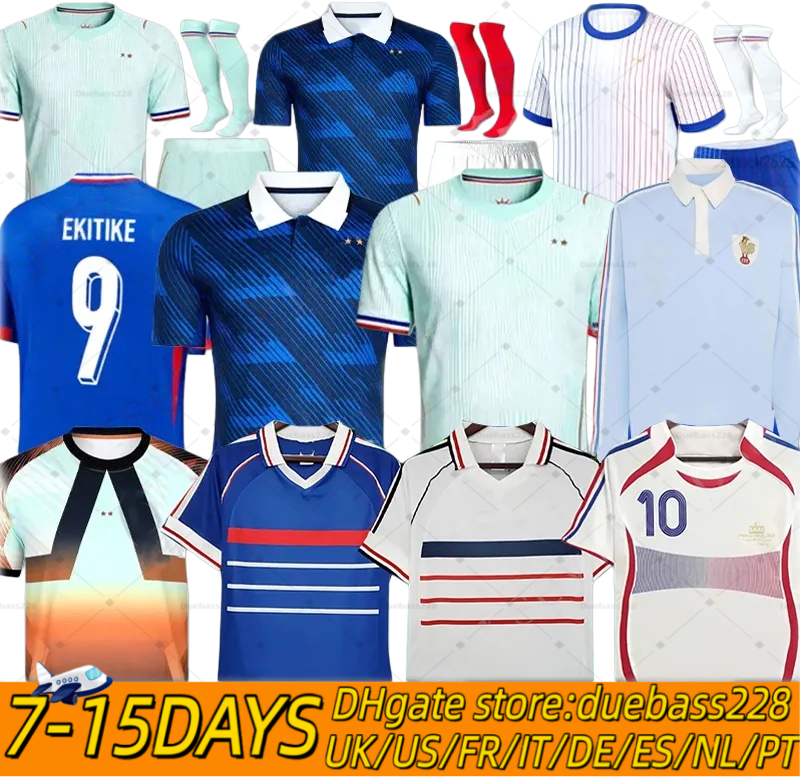 france jersey 26 27 world cup French Soccer Jerseys MBAPPE GIROUD DEMBELE EKITIKE Olise GRIEZMANN ZIDANE Kids Women retro Football tops Shirt maillot de foot vintage