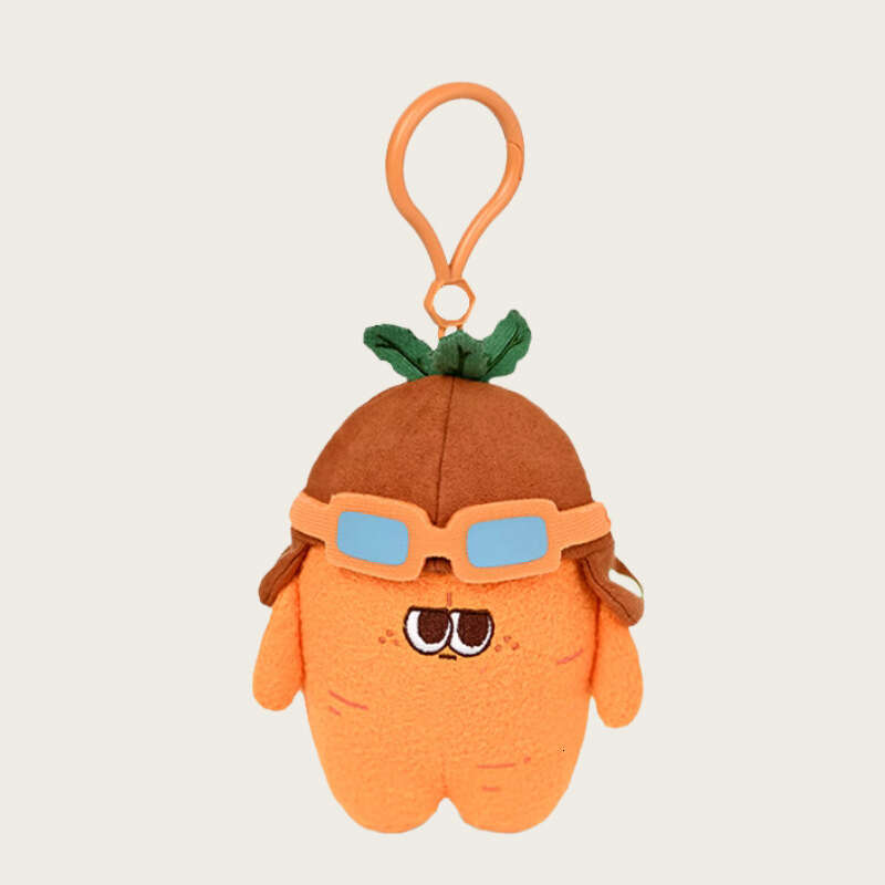 Mushroom Lotus Root Ginger Carrot Honey Jar Vegetable Pendant Plush Toy Doll Bag Trendy Hanging Decoration