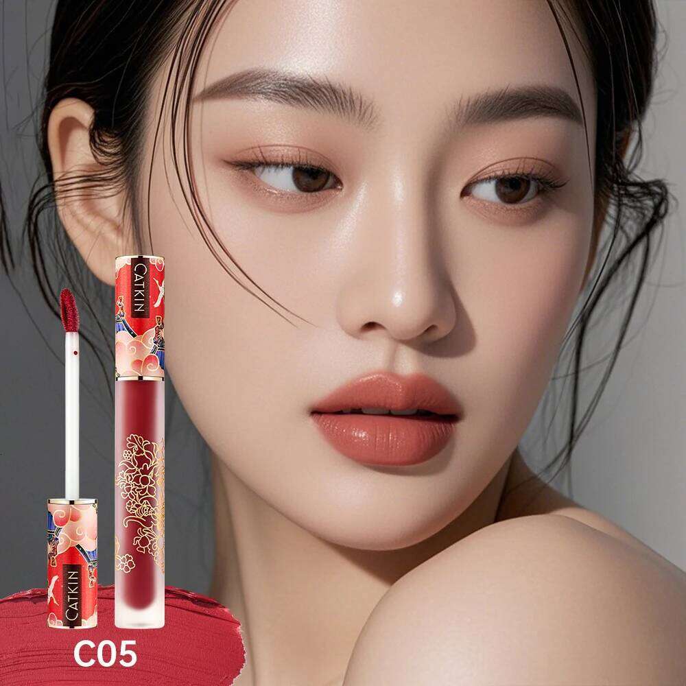 CATKIN Liquid Lipstick Lip Gloss Lightness Pretty Semimatte Waterproof Long Lasting Satin Nourish Moisturizing Smooth Soft W260311