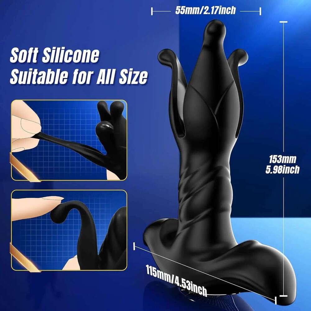 Male Sex Toys Prostate Massager Vibrator Men Anal 9 Tension Shock Flapping Thrusting Vibrating Butt Plug for Gay Z260311