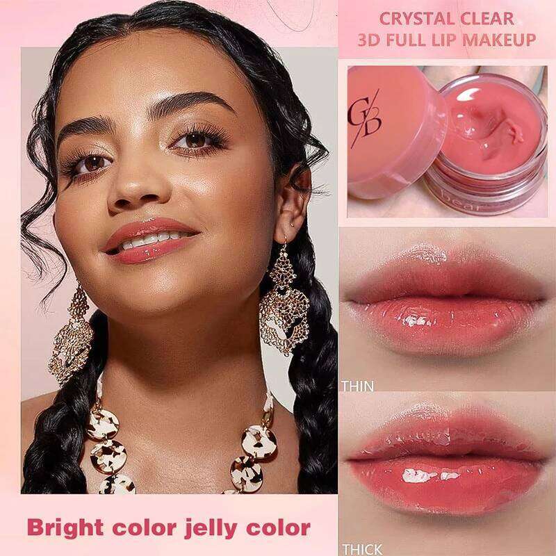 Gege bear Lip Gloss with canned Jam Moisturizes Moist and makes it hard stick to red lips W260311