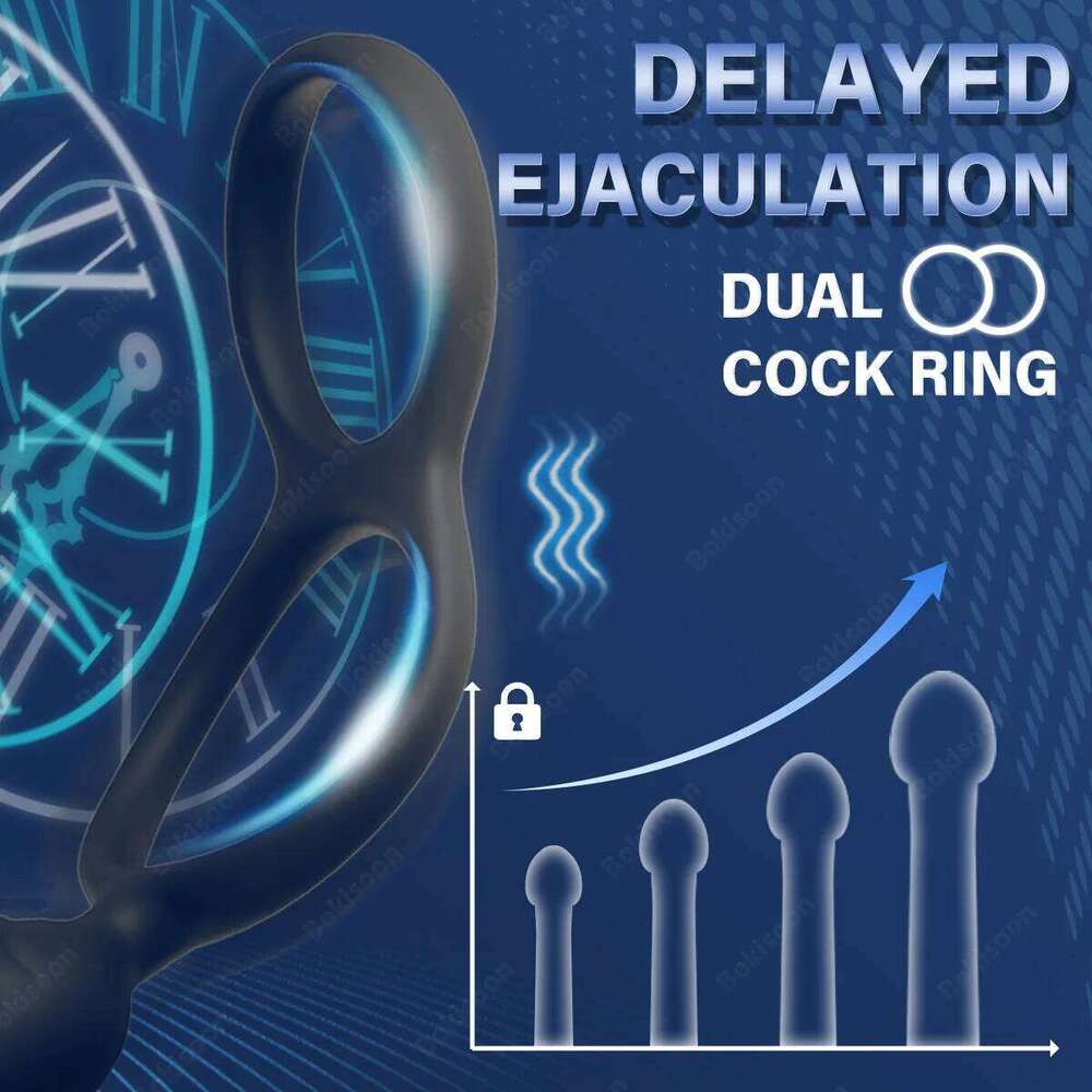 9 Wiggling Vibrating Prostate Massager Vibrator with Penis Ring Beads Telescopic Anal Butt Plug Male Sex Toys for Men Z260312
