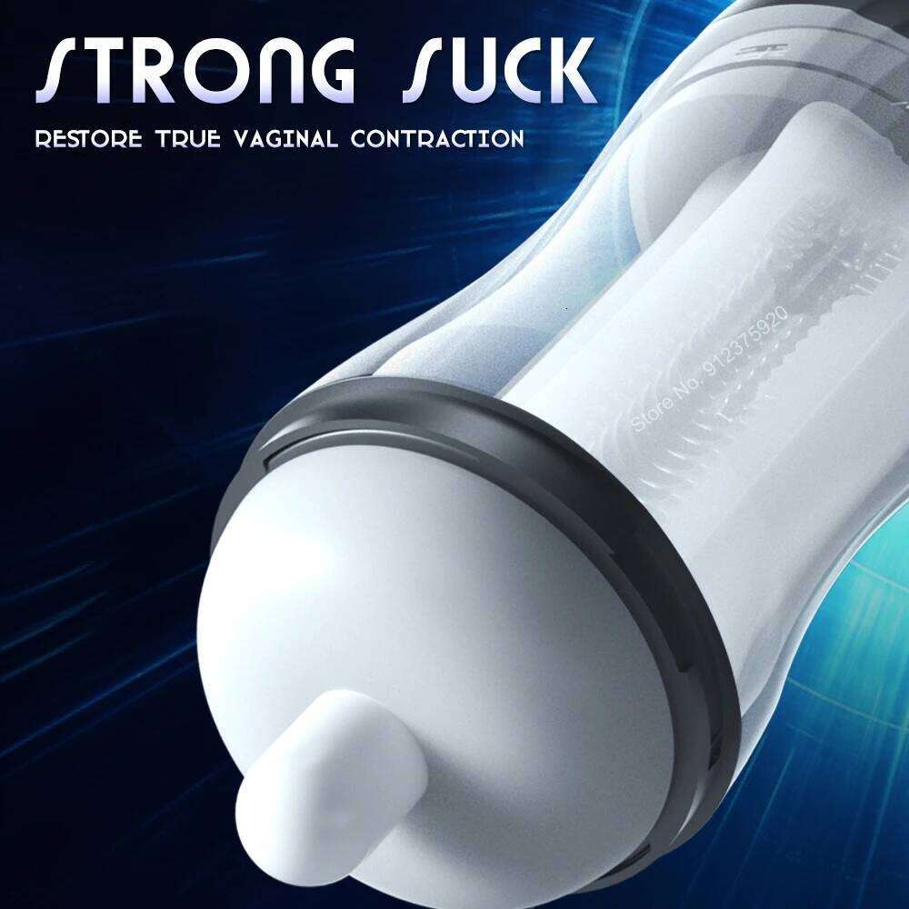 Male Masturbation Cup Automatic Sucking Real Oral Vagina Suction Vibrator Masturbator Sex Toys For Men Blowjob Vibrating Machine Z260312