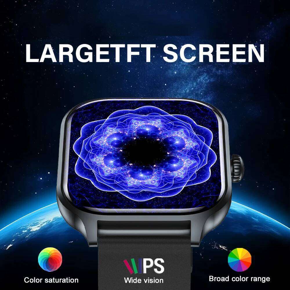 2025 New Smart H9 Plus Bluetooth Calling Health Monitoring Voice Assistant IP68 Waterproof Men Women Sports Watch