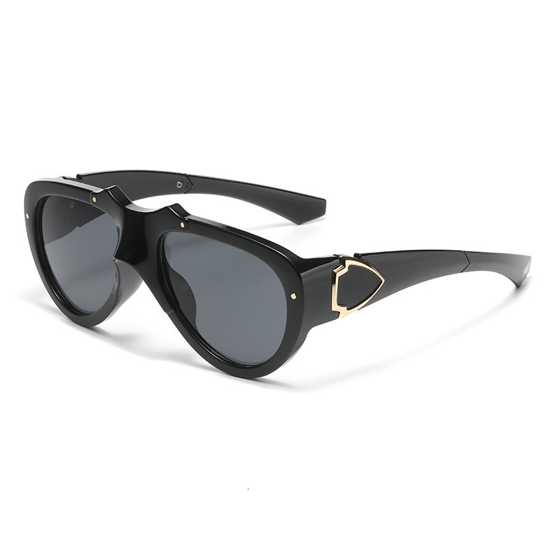 New Fashion Personality Large Frame Unisex Street Style Sunglasses UV Protection Glasses