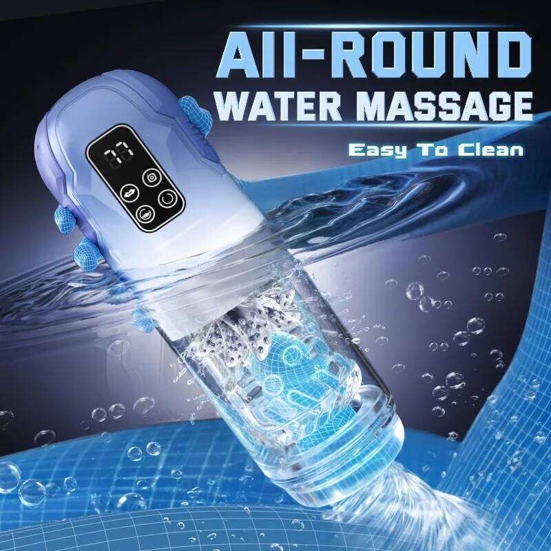 Masturbator Penis Pump Male Sex for Men 7 Thrusting Rotating Vibrating Sucking LCD Adult Toys Pumps & Enlargers Z260312