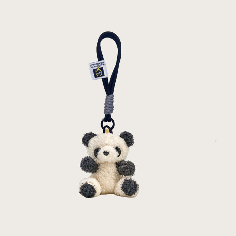 Cute pink bear toy bag pendant, new plush accessory
