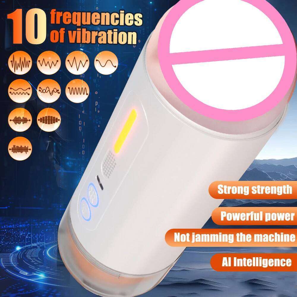 Automatic Male Masturbator Blowjob Vaginal Penetration Intelligent Heating Sexy Voice Oral Clamping Vibrator Sex Toy For Men Z260311