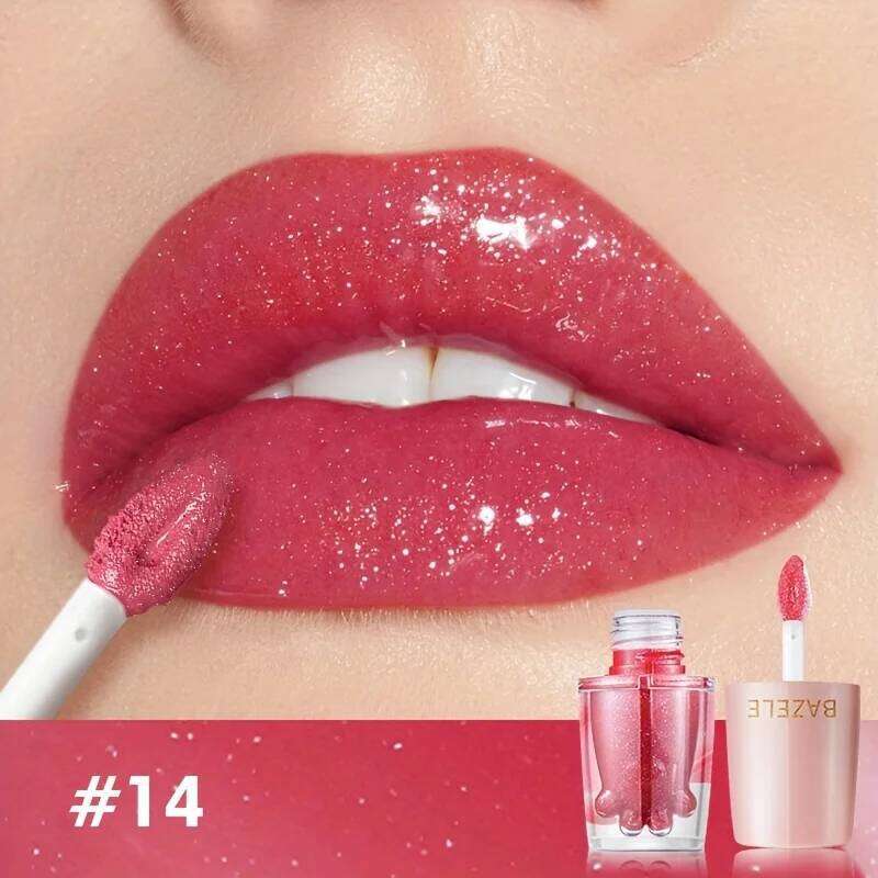 6-Shades Moisturizing Lip Gloss Shiny Glitter Liquid Lipstick -Smooth, Long-lasting, Vibrant Colors The Perfect Gift for Her W260311