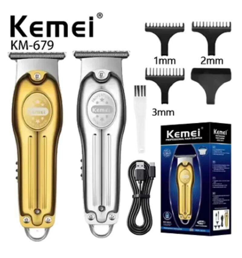 Kemei Professional Trimmer Electric Clipper Men's Rechargeable Barber Cordless Hair Cutting Machine for Bareheaded C260312