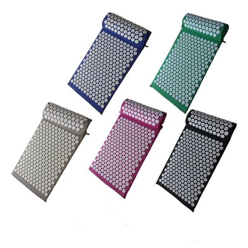 Massager Yoga Mat Cushion acuprESSure Massage Mat Sets Spike FitnESS yoga Pilates Relieve StrESS Pain Applicator kuznetsov M260312