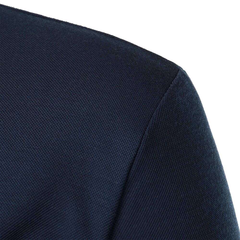 Men's casual lapel men's T-shirt Casual fashion solid color top short sleeve 26H0312