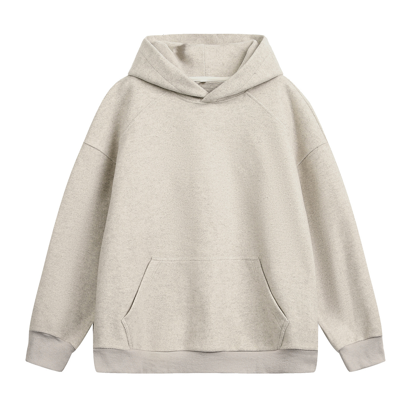 360g Heavy Woolen Hooded Designer Hoodie Sweatshirt Autumn Basic Solid Color Oversized Hoodie Textured Trendy Loose Jacket